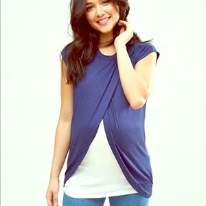 ASOS maternity/nursing wrap shirt